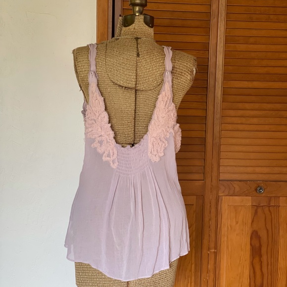 Free People | New Romantics Sheer Blush Cami | M - Picture 3 of 16
